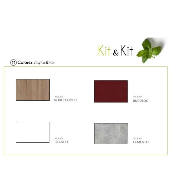 Full kitchen 180 cm oak-white KIT-KIT