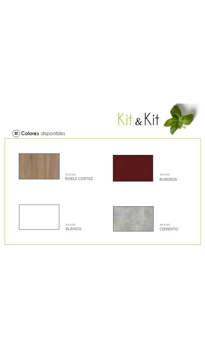 Full kitchen 180 cm oak-white KIT-KIT