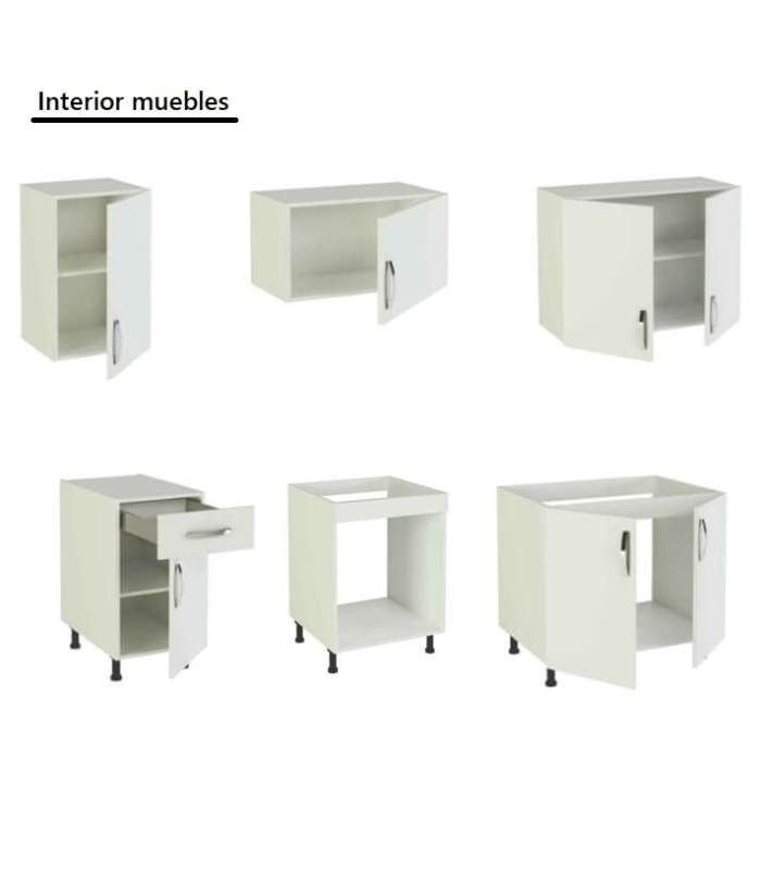 Full kitchen 180 cm white KIT-KIT