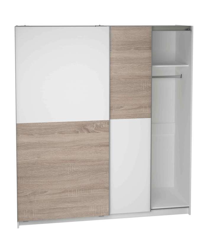 Armoire 2 portes coulissantes finies en plusieurs couleurs 200