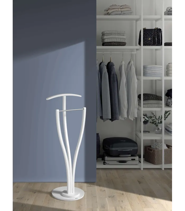 Galan 389 en cromo satinado y blanco, 114x47 cm