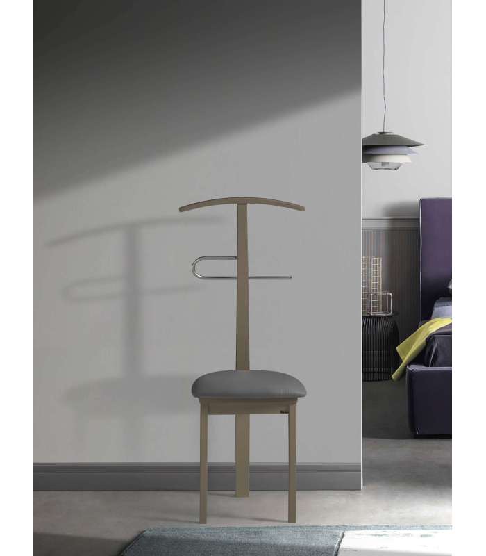 Siège 364 avec assise chromée satinée, disponible en plusieurs