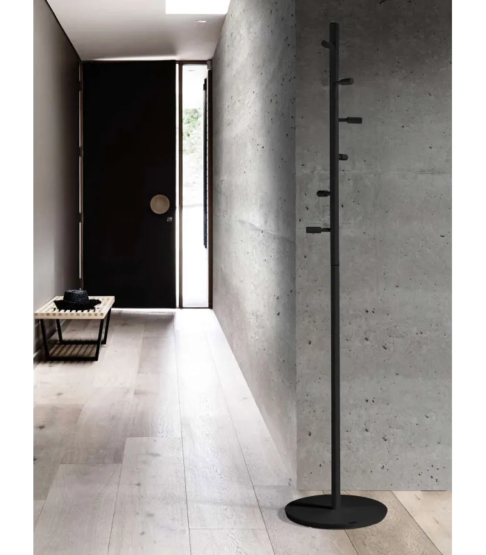 Porte-manteau moderne mod. 401 chrome satiné plusieurs couleurs