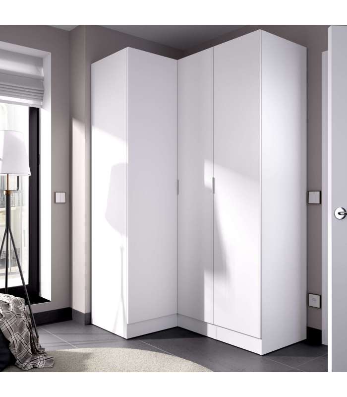 copy of Wardrobe 3 folding doors DJ-90 white artic 90 cm wide