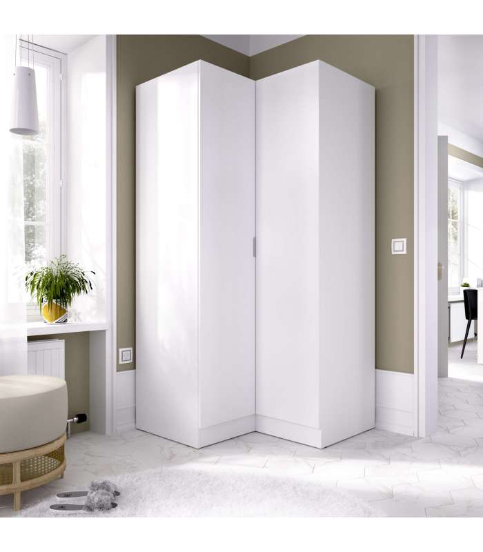 copy of Wardrobe 3 folding doors DJ-90 white artic 90 cm wide