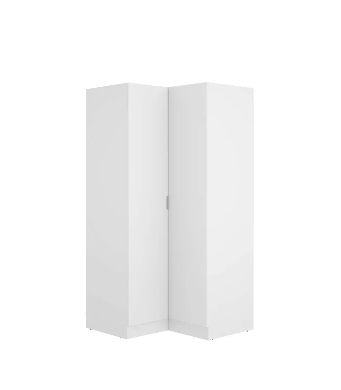 Armario rincón Jaén blanco, 184x90.5x92.5 cm