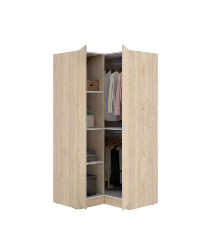 copy of Wardrobe 3 folding doors DJ-90 white artic 90 cm wide