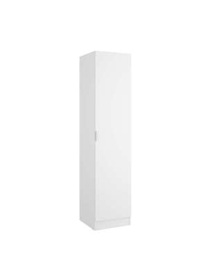 Armario ropero 1 puerta blanco, 184 cm alto