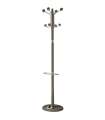 Percher mod. 421 com unguento hardware em cromado satin lacado moka, 180 cm (alto)37 cm (largura)37 cm (largo)