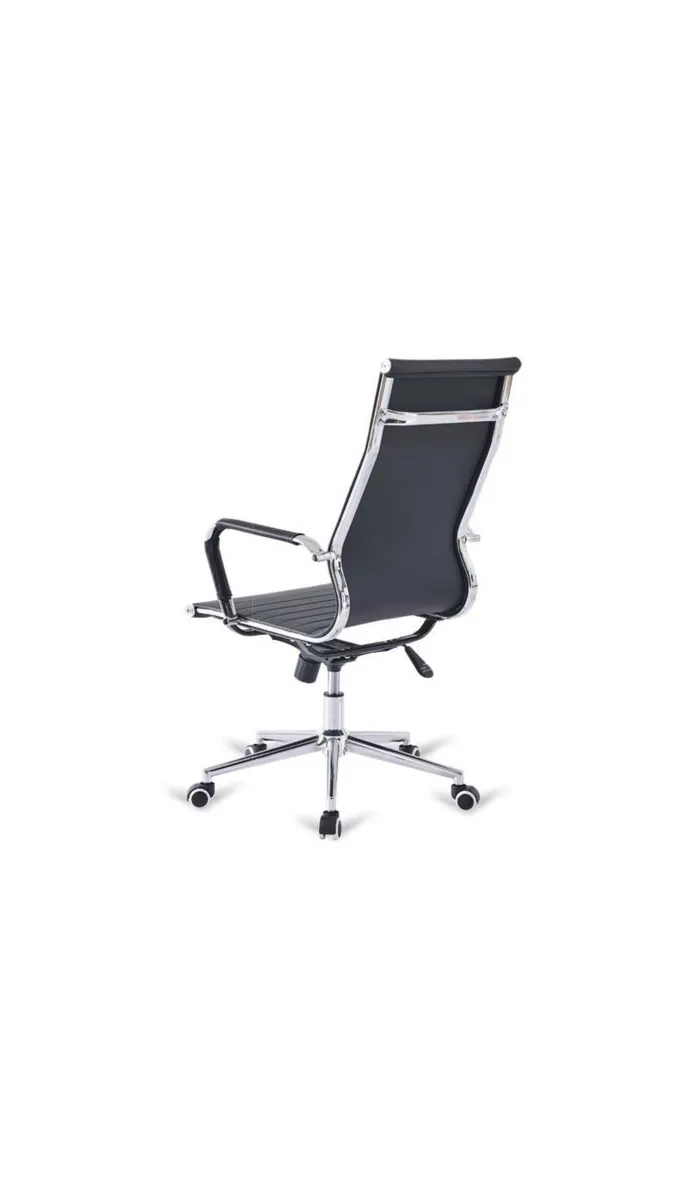 Silla de oficina giratoria París, negra, ergonómica