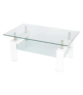 Table basse Oporto blanche. 100 cm(largeur) 42 cm(hauteur) 60