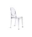 Pack 4 cadeiras em policarbonato modelo Ópera sem braços. 38cm(largura) 90,5 cm(altura) 47cm(profundidade)