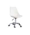 Pack de 2 sillas de oficina elevable Dublin acabado en blanco, 58 cm(ancho ) 83 cm(altura) 49 cm(fondo)