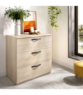 copy of Comoda Dina 3 natural/white drawers.
