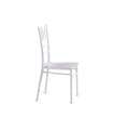 Pack de 4 sillas Giralda de estilo sevillano en blanco. 42 cm(ancho ) 88 cm(altura) 46 cm(fondo)