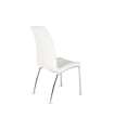 Conjunto de 4 cadeiras San Sebastian estofadas em couro ecológico branco. 42 cm(largura) 96 cm(altura) 55 cm(profundidade)