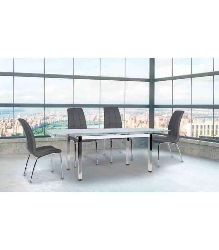 copy of Ucero model extendable glass table