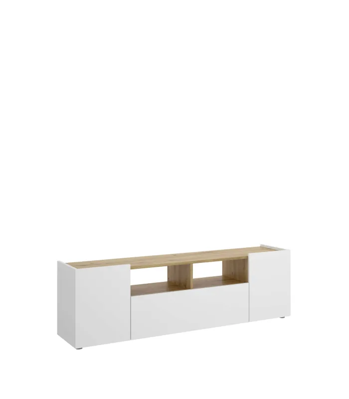 Mueble TV Laso Blanco-Nordic, 43.8 cm alto
