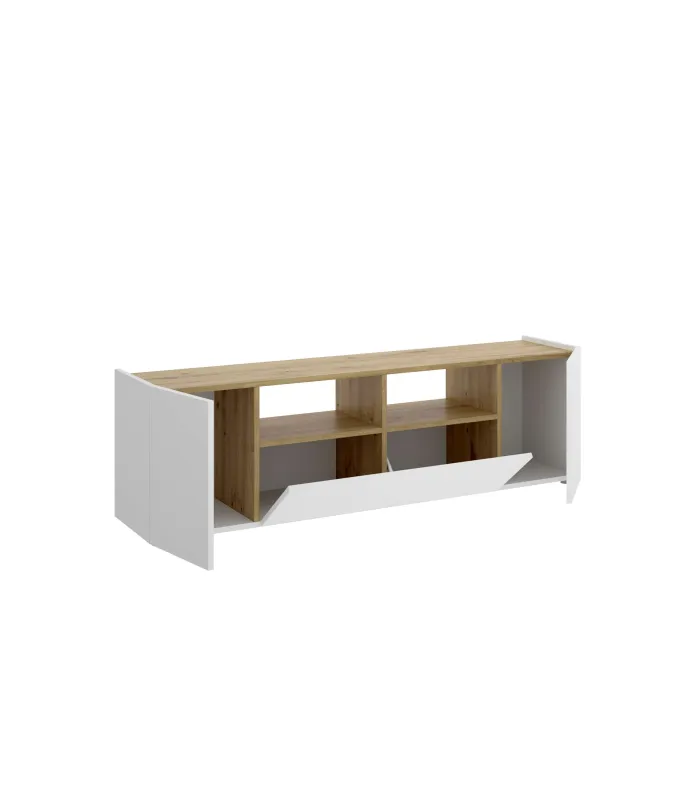 Mueble TV Laso Blanco-Nordic, 43.8 cm alto