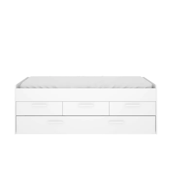 Cama compacta Rala blanca 90 cm, con almacenaje