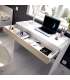 copy of Reversible desk with buc model Desing in Cement Grey