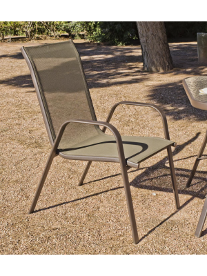 Sillones apilables bronce para jardín y terraza