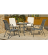 Table terrace garden steel Sulam-70 anthracite.