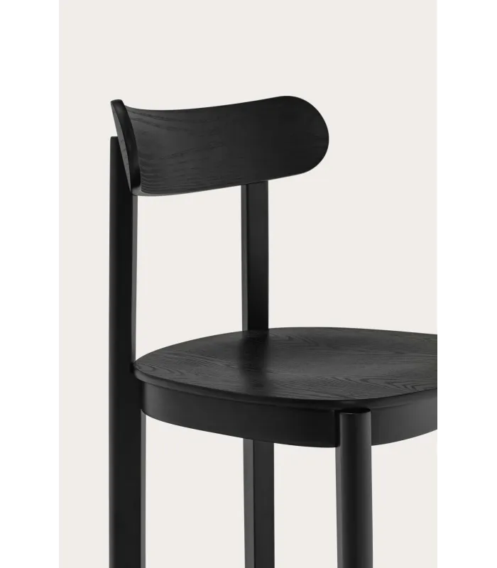 Pack de 2 sillas Nara en acabado negro