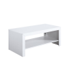 Table basse rectangulaire laquée blanche 45 cm(hauteur)110 cm(largeur)55 cm(longueur)