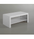 Table basse rectangulaire laquée blanche 45 cm(hauteur)110