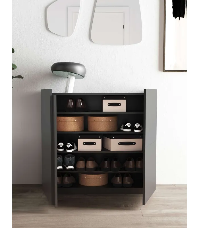 Zapatero grafito 516, 90x95x35, 18/20 pares