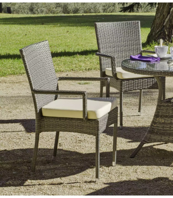 copy of Bahia-30 stackable huitex armchair.