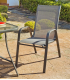 copy of Table set + 4 armchairs in Cordoba/Sulam-140/4 steel.