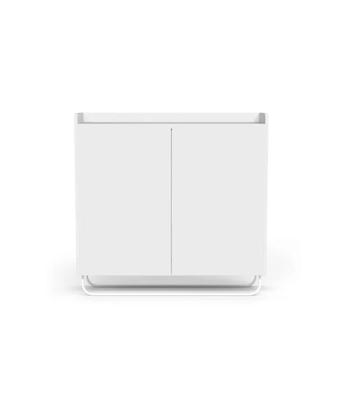 Recibidor zapatero moderno en blanco 87x90x25.5 cm