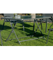 Table de terrasse de jardin pliante en acier Cordoba-140 cm(largeur) 90 cm(profondeur)75 cm(hauteur)