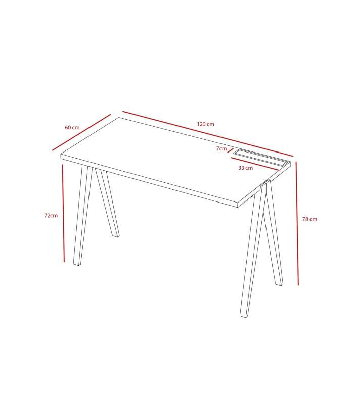 HERDASA Carteiras rectas cópia da mesa de estudo Mod-Denver