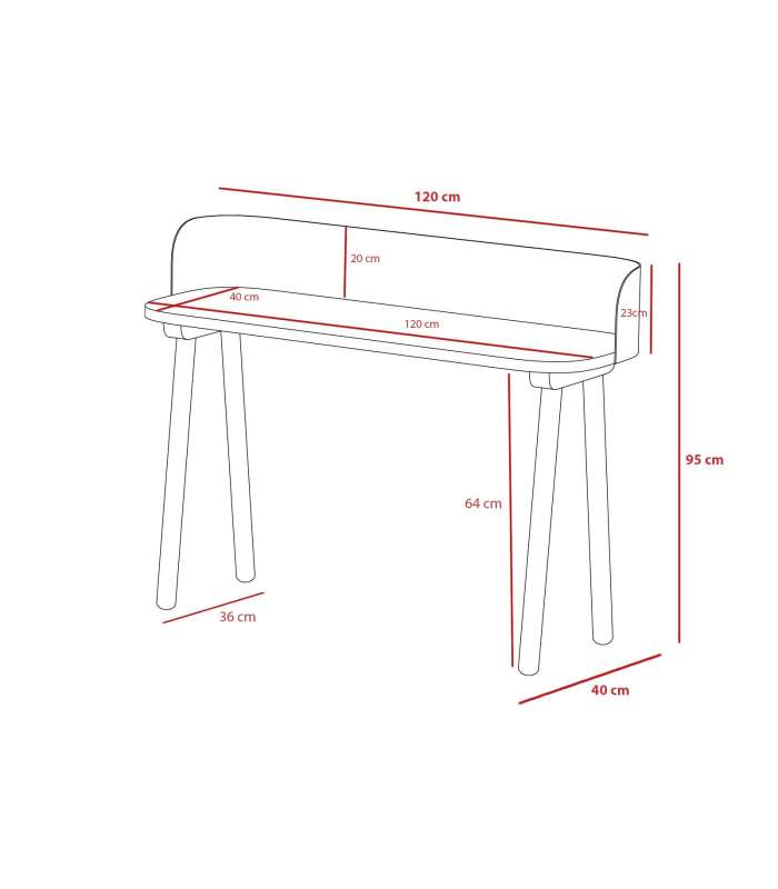 copy of Study table Mod-Tokio various colours to choose from 50