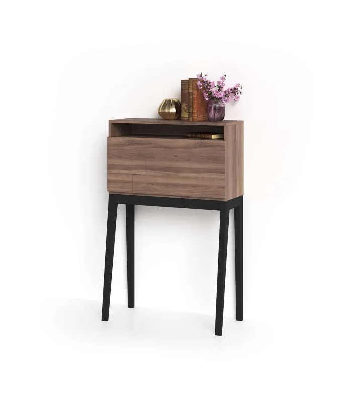 Mesa estudio Mod-630 en nogal, 39x75x117 cm