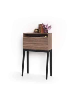 Mesa estudio Mod-630 en nogal, 39x75x117 cm