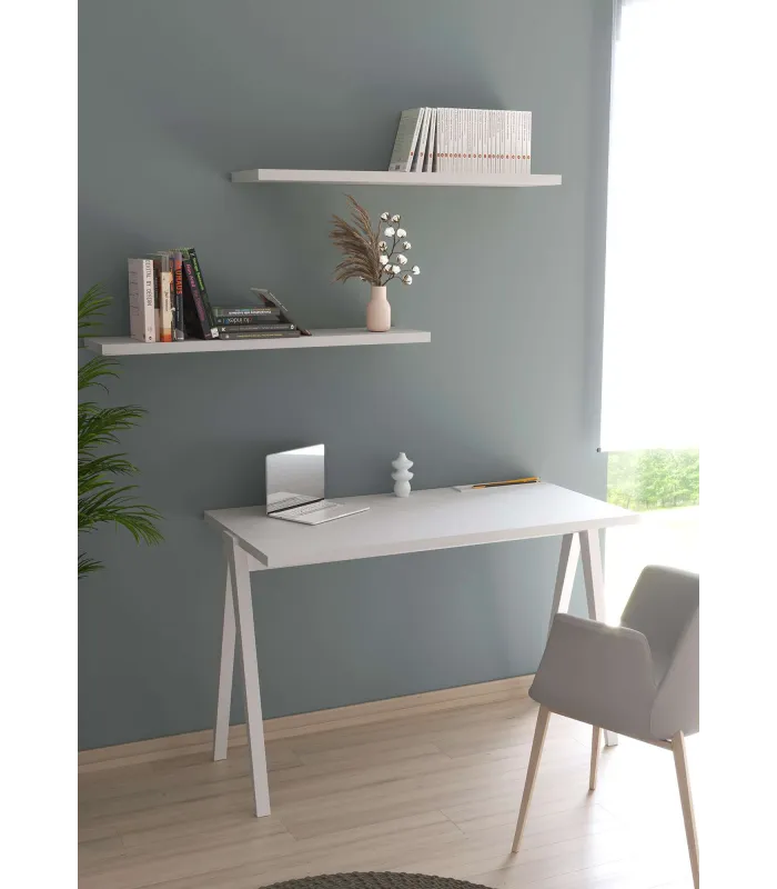 Mesa estudio Mod-629 blanca, 47x107x78 cm