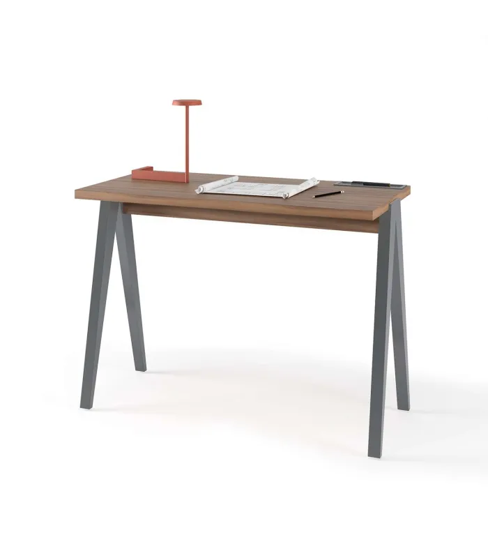 Mesa estudio Mod-629 nogal/gris 47x107x78 cm