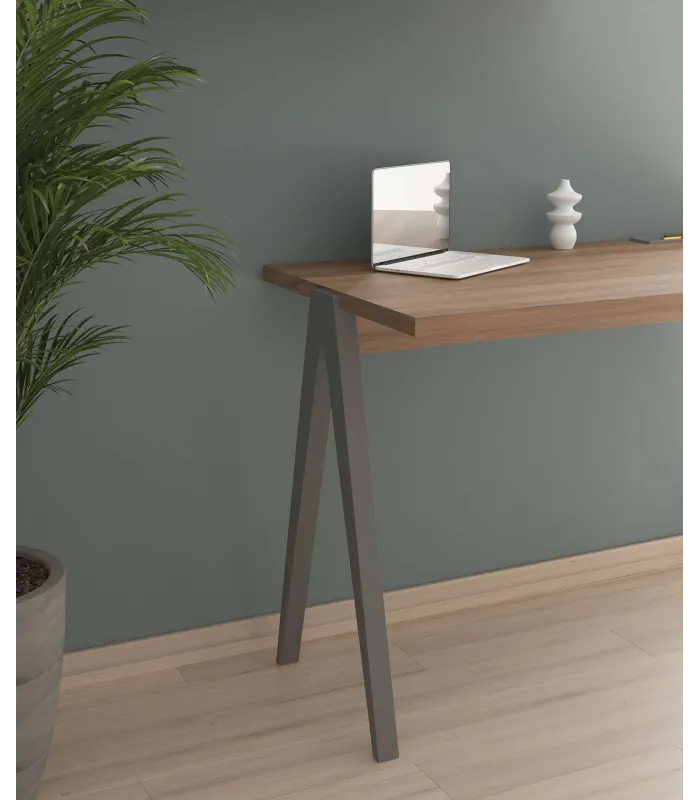 Mesa estudio Mod-629 nogal/gris 47x107x78 cm