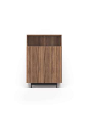 Mueble auxiliar nogal 603-1, 110 x 90 x 34 cm