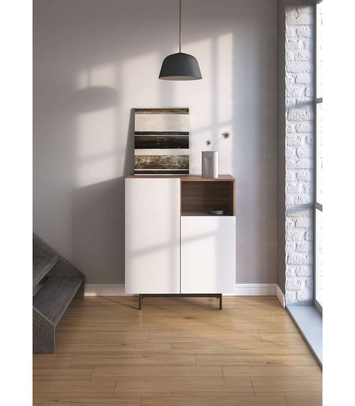 Mueble Auxiliar cocina Blanco 90 cm