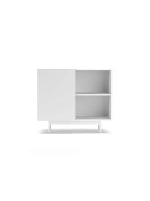 Mueble auxiliar blanco 601-2, multifuncional y versátil