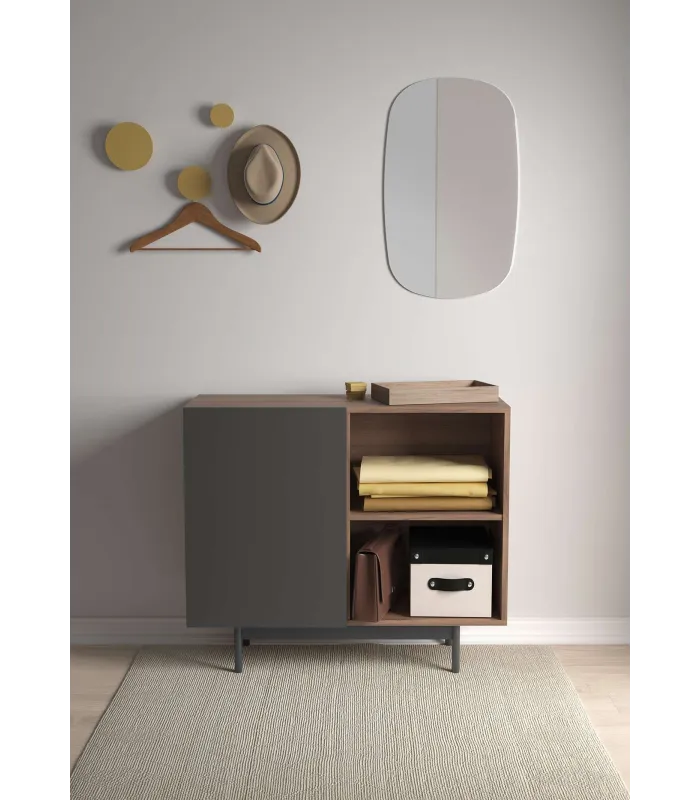 Mueble auxiliar 601-2 nogal/grafito para tu hogar