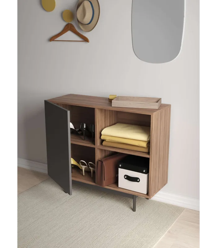 Mueble auxiliar 601-2 nogal/grafito para tu hogar