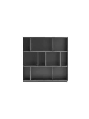 Estantería 3 alturas grafito, ideal para almacenamiento