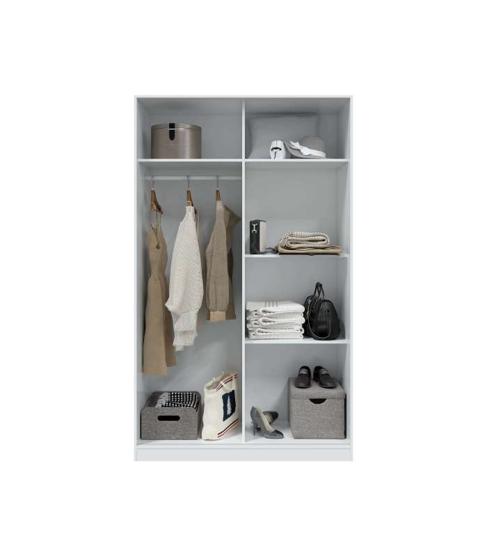 Armoire Alba portes coulissantes finition blanche 200