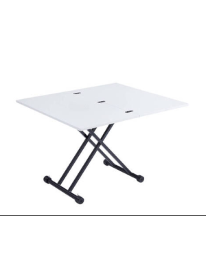 Mesa de centro Támesis blanca con patas negras